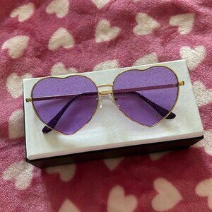 Heart shaped sunglasses